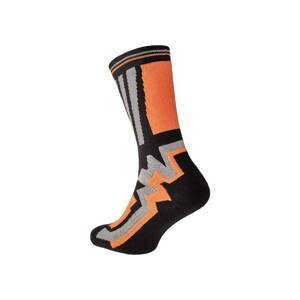 KNOXFIELD LONG Ponožky čierna / oranžová 41-42 03160041C1741