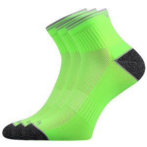 VOXX ponožky Ray neónovo zelené 3 páry 39-42 114029