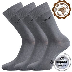 Ponožky LONKA Dewool light grey 3 páry 35-38 114264