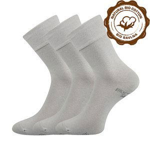 Ponožky LONKA Bioban BIO bavlna svetlosivá 3 páry 35-38 100190