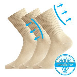 BOMA ponožky Diarten beige 3 páry 41-42 100591
