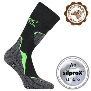 VOXX Dualix ponožky čierne 1 pár 35-38 108998