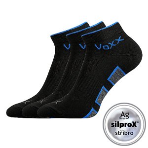 VOXX ponožky Dukaton silproX čierne 3 páry 35-38 100713