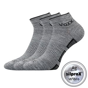 VOXX ponožky Dukaton silproX light grey 3 páry 35-38 100714