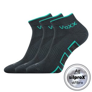 VOXX ponožky Dukaton silproX tmavosivé 3 páry 35-38 100715