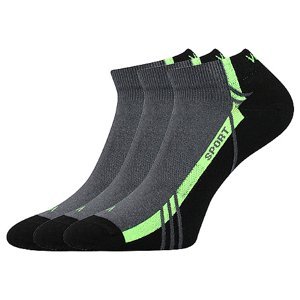 VOXX ponožky Pinas tmavo šedé 3 páry 35-38 113272