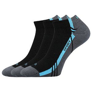 VOXX ponožky Pinas black 3 páry 35-38 113269
