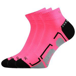 VOXX ponožky Flashik neónovo ružové 3 páry 20-24 112832