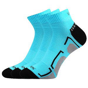 VOXX ponožky Flash neon tyrkysové 3 páry 35-38 112514