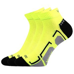 VOXX ponožky Flash neon yellow 3 páry 35-38 112516