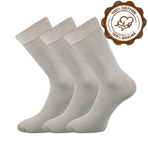 LONKA Ponožky Habin svetlo šedé 3 páry 43-45 101084