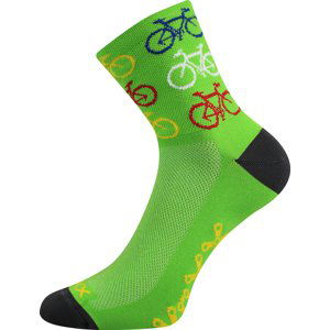 VOXX ponožky Ralf X bike/zelené 1 pár 35-38 116834