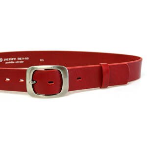 PENNY BELTS 9993 Dámsky kožený opasok červený 95cm