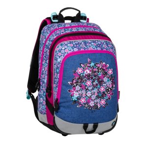 Bagmaster ALFA 20 A Školský batoh Blue / Pink / White 19 L 191501