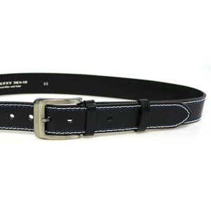 PENNY BELTS 02NKS-2-B-M Pánsky kožený opasok čierny 95cm