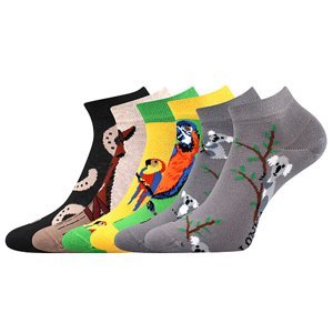 LONKA ponožky Dabl mix H 3 páry 39-42 116185