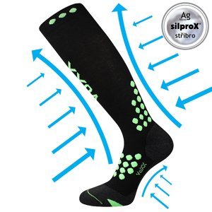 VOXX Marathon kompresné ponožky čierne 1 pár 35-38 117019