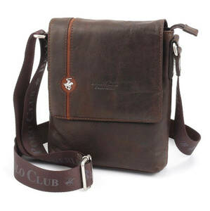 Taška crossbody kožená BHPC Explore M BH-383-25 hnědá 2 L