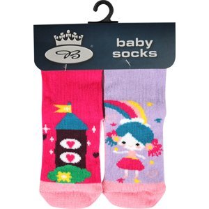 BOMA ponožky Dora hrad + princezná 1 pár 14-17 117249