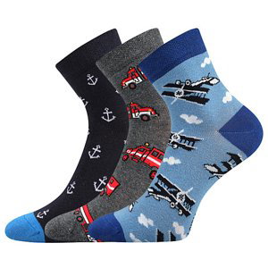 LONKA ponožky Dedotik mix A - chlapec 3 páry 20-24 117501