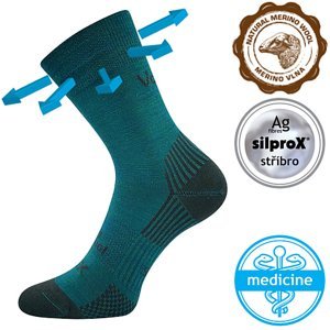 VOXX Optimus ponožky modro-zelené 1 pár 35-38 117767