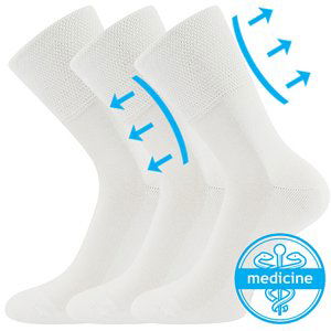 Ponožky LONKA Finego white 3 páry 43-46 118338