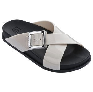 Zaxy Choice Birken AD 18283-91180 Dámske šľapky bielo / čierne 35-36