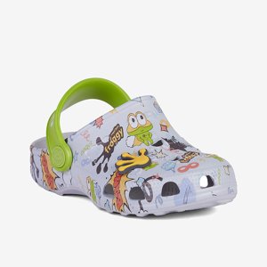 Coqui LITTLE FROG 8701 Detské sandále Khaki grey/Party green Hero + Amulet 25-26