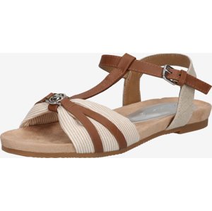 Tom Tailor 3292206 Dámske sandále beige / silver 37