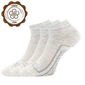 VOXX Linemus ponožky black melé 3 páry 35-38 118848