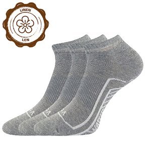VOXX ponožky Linemus grey melé 3 páry 43-46 118855