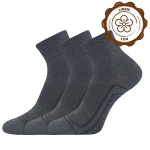 Ponožky VOXX Linemum anthracite melé 3 páry 43-46 118847