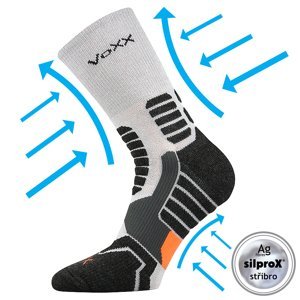 VOXX kompresné ponožky Ronin svetlo šedé 1 pár 35-38 111135