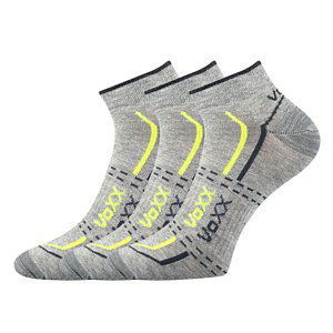 VOXX ponožky Rex 11 light grey melé 3 páry 43-46 113585
