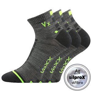 VOXX ponožky Mayor silproX light grey 3 páry 35-38 101561