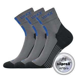 Ponožky VOXX Mostan silproX light grey 3 páry 39-42 110686