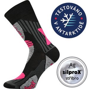 VOXX Vision ponožky čierno-magenta 1 pár 35-38 110049