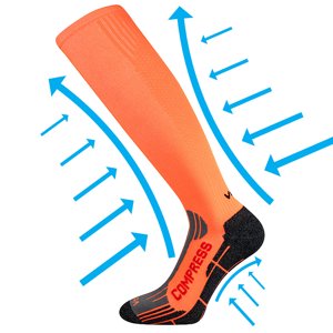 VOXX kompresné ponožky Flex neon orange 1 pár 35-38 111438