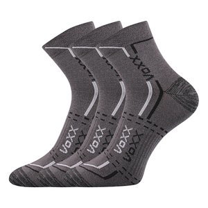 VOXX ponožky Franz 03 tmavo šedé 3 páry 35-38 113597