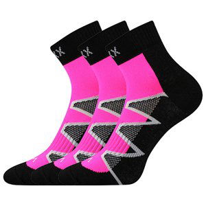 VOXX ponožky Monsa čierno-ružové 3 páry 39-42 113844