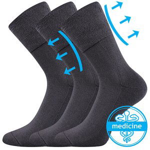 Ponožky LONKA Finego tmavosivé 3 páry 43-46 115444