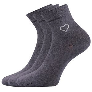 LONKA Filiona ponožky tmavosivé 3 páry 39-42 116334