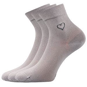 LONKA Filiona ponožky svetlo šedé 3 páry 35-38 116329