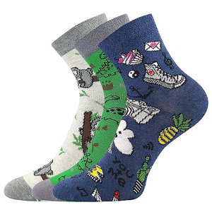 LONKA ponožky Dedotik mix E - chlapec 3 páry 35-38 118702