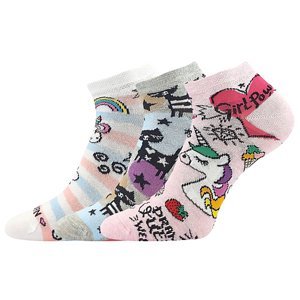LONKA ponožky Dedonik mix F - dievča 3 páry 30-34 118723