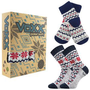 VOXX ponožky Trondelag set light grey melé 1 ks 39-42 117525