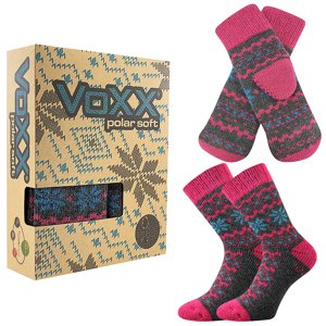 VOXX ponožky Trondelag set dark grey melé 1 ks 35-38 117516