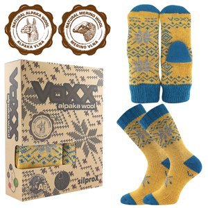 Ponožky VOXX Alta set tmavo žlté 1 balenie 35-38 118278