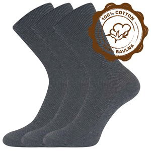 Ponožky LONKA Halik tmavo šedé 3 páry 41-42 118789