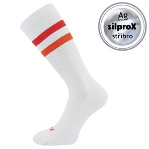 VOXX Retran ponožky biele/červené 1 pár 43-46 118881
